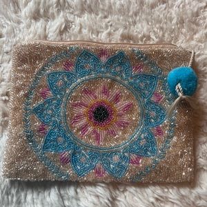 Smithsonian pouch with beads